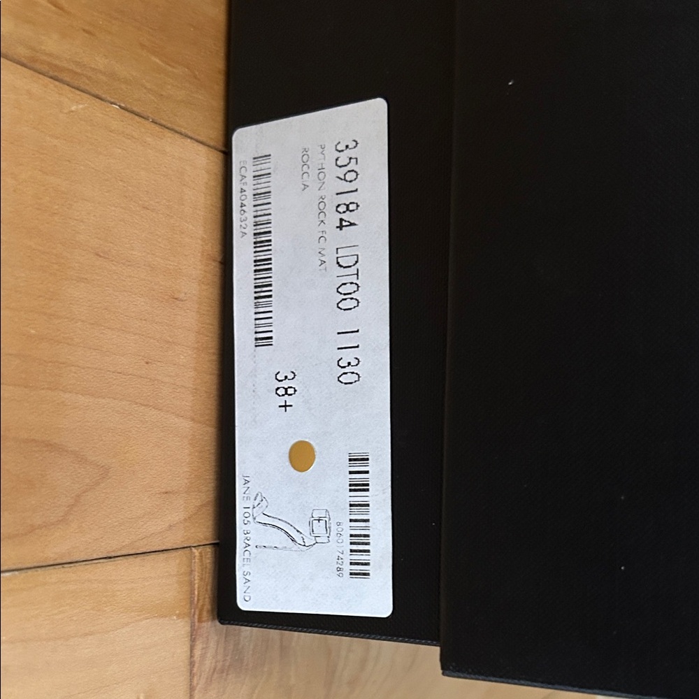 Saint Laurent Python Heels - Black and Cream - Picture 7 of 7